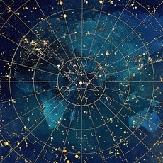 타로식탁보 게임매직 서클 별이 빛나는하늘 선플란넬 입문용 푸시 천, 플리스 50x50cm, 색상 WG223-10