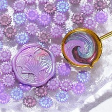 봉투 봉인 스탬프 왁스 알 초대장 혼합색상 100개 1팩, 1개, 2