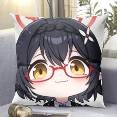 Q판 청록 아카이브 베개 이류포 주변 블랙 인형 작은 복숭아 베개 공자 일나 주변 플라나, ZE688 오공 아야네 베개