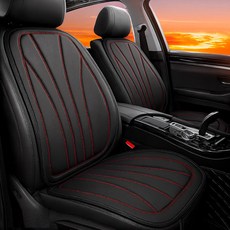 벤비아 루노 자동차 시트커버 풀세트 앞좌석 뒷좌석 차량용 가죽방석 의자커버 차량 인테리어 사계절 00806, A5 블랙레드 앞 풀세트, 1개