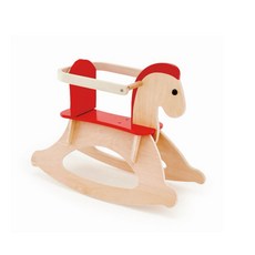 德國Hape 經典木製搖馬，安全穩固，訓練平衡感，寶寶的成長好夥伴, 1個