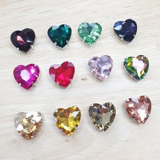 18mm하트 캡보석 (5개), 샴페인