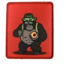 Gorilla 재미있는 모랄 패치 - 군용 장비 배낭 오퍼레이터 야구 모자 플레이트 캐리어 및 조끼용 전술, Gorilla 재미있는 모랄 패치 - 군용 장비, 배낭