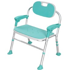 【KIDS PARK】衛生間洗澡椅 鋁合金馬桶椅(洗澡椅 沐浴椅 淋浴椅 防滑椅 浴室椅 孕婦洗澡椅 老人洗澡椅 護理椅 椅子 日本馬桶椅), 1箱, 藍-可折疊款