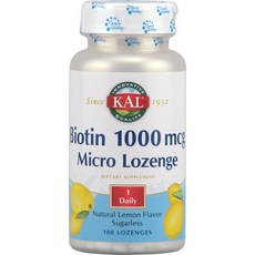 Kal 生物素 1000mcg 微量錠劑, 100 件, 1個