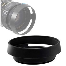 Fotasy 금속 곡선형 렌즈 후드 - 후지 라이카 올림푸스 파나소닉 소니 렌즈용 62mm 통기성 후드, 40.5mm, 1개