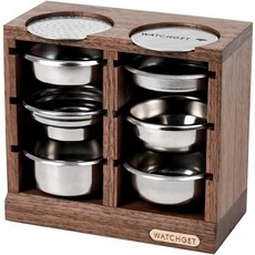 워치겟 에스프레소 필터 바구니 스탠드 포터필터 홀더 랙 나무 정밀 보관 58mm 머신 및 커피 퍽 스크린용, 1_Walnut Wood