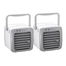 USEFUL 可攜式微型水冷扇2入組，USB供電設計，三檔風量調節，適合個人辦公與居家使用