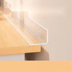 투명 아크릴 책상 틈새커버 데스크 L자 안전가드, 5. 길이50x높이12cm