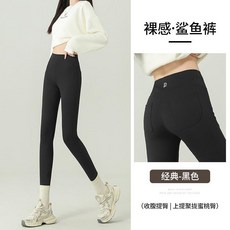 九分鯊魚褲 女 高腰收腹提臀 瑜伽褲 外穿緊身打底褲