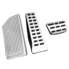 자동차 가속기 브레이크 풋 레스트 페달 커버 패드, 5. No Logo AT Footrest, 기본