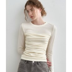 브랜드정품 몽돌 MONGDOL 튜브탑 셔링 레이어드 티셔츠 크림 MDTS083CREAM 339703