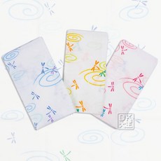 DK大王 日式蜻蜓 雙層紗布長巾