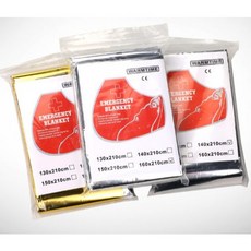 急救保溫毯 救生毯 保溫毯 防災 地震救援毯 野外求生毯 野外多功能保溫毯 登山 海蒂小舖, 1個, 急救保溫毯-160cm*210cm-銀, 銀