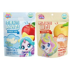 캐치티니핑 동결건조 과일칩 초롱핑 사과칩 + 뽀니핑 배칩, 30g, 1세트
