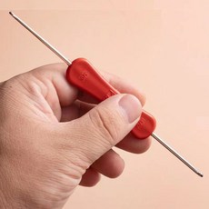 批發皇尚單股冰條線粗毛線手編織包包diy圍巾毛線團拖鞋線段染, 大號雙頭鉤針:如圖, 1個