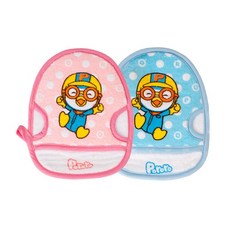 뽀로로 샤워 라운드 장갑 /목욕장갑 라운드형/샤워타월/샤워장갑, 파랑, 1개