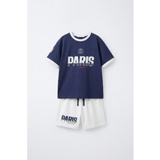 자라 ZARA 6-14세 PSG ® 프린트 파자마 - 블루 7099555400 989215