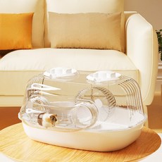 조합 가능 햄스터집 아크릴 케이지 리빙박스 하우스, 1개, 기본 패키지