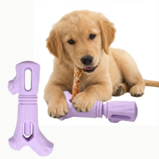 웨일플래닛 강아지 삼킴 방지 간식 홀더 스틱, 1개, 퍼플