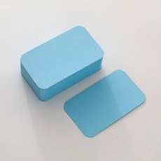 100 50 20PCS 컬러 크래프트 종이 카드 레트로 양면 단어 DIY 엽서 선물 인사말 초대 메모 메시지, Blue