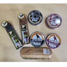 세트 광택솔 구두솔 고체 구두약 캉가루 닦이용 액체, 1개, 2-가정용(브라운), 이미지참조