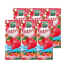 카고메 무염 토마토 주스 무첨가 HDL콜레스테롤 리코펜 당근 딸기 맛 200mlx6병, 1개, 200g