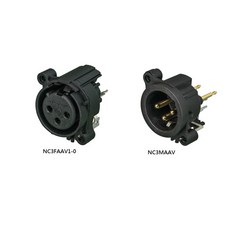 NEUTRIK 三芯 卡農頭 XLR PCB 焊接卡農座, 1個, NC3MAAV公頭