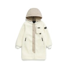 내셔널지오그래픽 키즈 K234UFJ030 우븐배색 롱 플리스 자켓 IVORY 436794