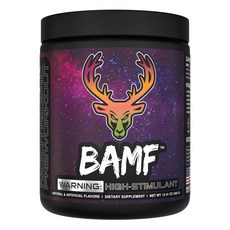 Bucked Up BAMF High-Stim Focus 프리워크아웃 30서빙, Passionfruit-Orange-Guava, 1개, 366g