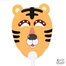 SW 어린이부채만들기 동물모양부채 10개 동물부채 DIY부채