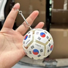 대한민국 태극기 대왕 축구공 클리커 키보드 딸깍이 키캡 키링 클릭커 피젯 토이 스트레스해소 손 장난감 열쇠고리 가방 꾸미기, 1개, mps653 축구공