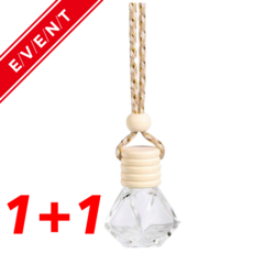 차량 송풍구 디퓨저 방향제 유리 공병, 2개, 10ml, 차량용 방향제 공병