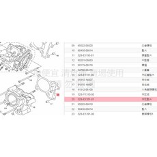 YAMAHA 山葉 汽缸墊片 適用 SMAX155 FORCE 1DK 52S-E1351-01