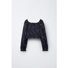 [키즈][국내배송]자라 ZARA 별 패턴 엘라스틱 밴드 탑 - 네이비905943