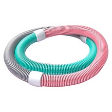 桃園秒出貨 彈簧呼拉圈 軟呼啦圈 輕彈呼拉圈 居家健身運動器材, 粉綠灰, 1個, 1kg