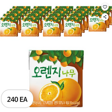 서울우유 오렌지나무 주스, 150ml, 240개