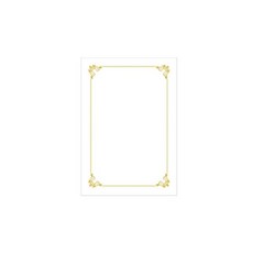 우진 160G 로얄 금박상장용지 G6 / A4 100매입 1개, 우진 160G 로얄 금박상장용지 PR 닭벼슬 / A4