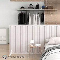 텍미홈 라인 파티션 2P 더블 인테리어 공간분리가벽, 버치베이지