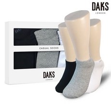 [백화점 정품] 닥스 ACC 숙녀양말 3족 선물세트 무지 스니커즈 23429