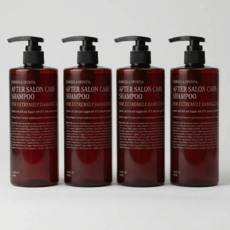 [공식판매처] 커리쉴 에프터 살롱 케어 샴푸 (극손상), 4개, 500ml