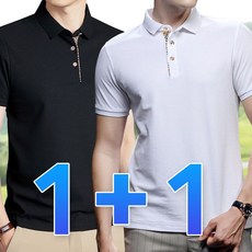 1+1 반팔 pk 카라티 남자 여름 티셔츠 골프웨어 남성 무지 단체티 반팔티 카라 오버핏