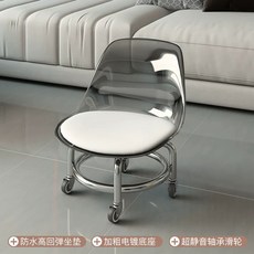 편한1인용쇼파 등받이 높은 원목 캡슐소파 100cm, B. 투명한 회색 다리미 프레임 침묵 베어링