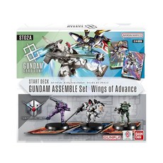 반다이 BANDAI 건담카-도게-무 스타-토 데크 건담 어셈블 세트 Wings of Advance ST02A, 1개