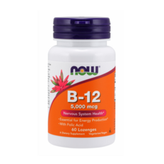 나우푸드 비타민 B-12 5000mcg 로젠지, 60정, 1개