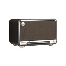 EDIFIER 에디파이어 D32 레트로 복고풍 휴대용 무선 탁상 블루투스 스피커 글로벌버전, 블랙 월넛