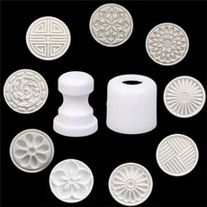 또팔아 떡만들기 문양틀 모양찍기 도구 조형도구 떡살 몰드, 소형 매화