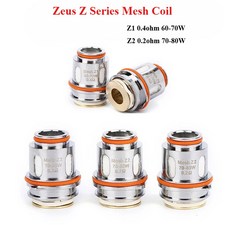 ZEUS SUB OHM Z1 메쉬 교체용 Z 탱크용 헤드 5개/갑 시리즈 0.4OHM Z2 0.2OHM 코일, Z3 0.15o