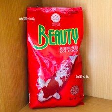 帥哥水族【福壽】錦鯉飼料 錦鯉 鯉魚 魚飼料 增豔 免疫力, 1個, 1kg(中粒)