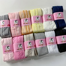 키즈 아동용 데일리 심플 데일리 유발 타이즈 12p 세트